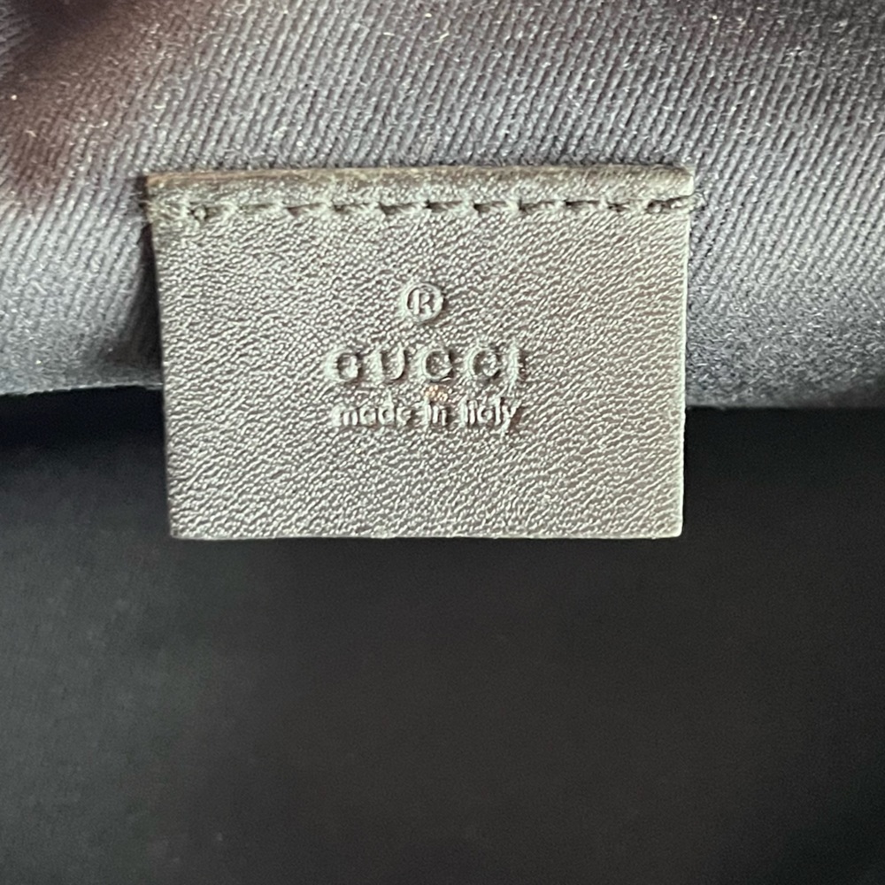 GUCCI Nylon Monogram Cosmetic Pouch black - Picture 8 of 9